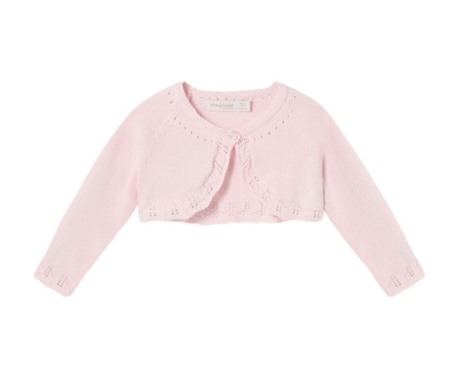 Bolero  tricot cu bumbac sustenabil- Alb - Mayoral  2-4 luni [4]