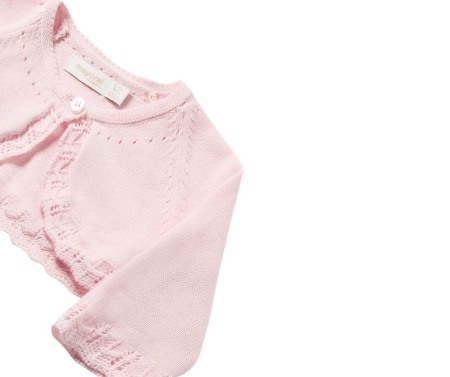 Bolero  tricot cu bumbac sustenabil- Alb - Mayoral  2-4 luni [2]