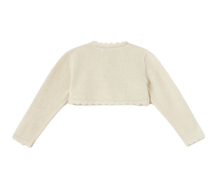 Bolero  tricot cu bumbac sustenabil- Bej - Mayoral  9 luni [2]