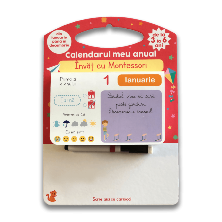 Carti educative - Calendarul meu anual - Invat cu Montessori - de la 3 la 6 ani