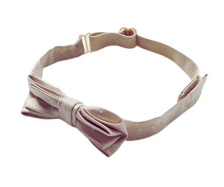 Camasa alba cu maneca lunga + papion bej [1]