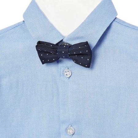 Camasa bleu maneca lunga + papion - Mayoral 18 luni [2]