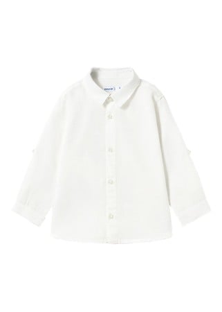 Camasi - Camasa maneca lunga - alb - Mayoral 4 ani