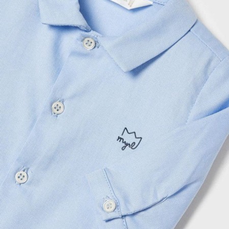 Camasa maneca lunga - bleu Oxford - ECOFRIENDS - Mayoral 4-6 luni [2]