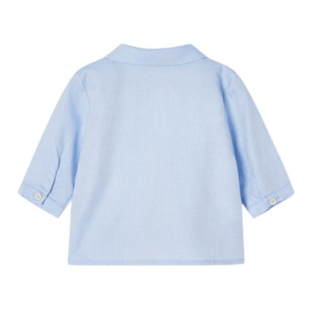 Camasa maneca lunga - bleu Oxford - ECOFRIENDS - Mayoral 4-6 luni [1]