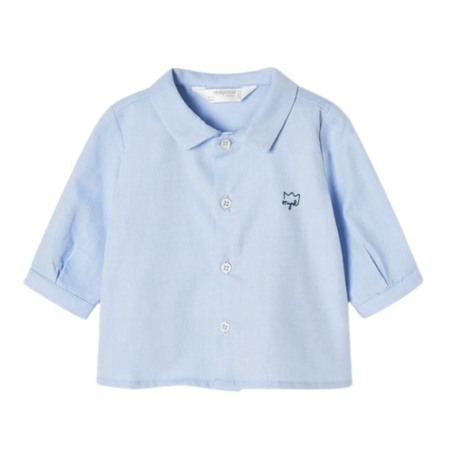 Camasi - Camasa maneca lunga - bleu Oxford - ECOFRIENDS - Mayoral 4-6 luni