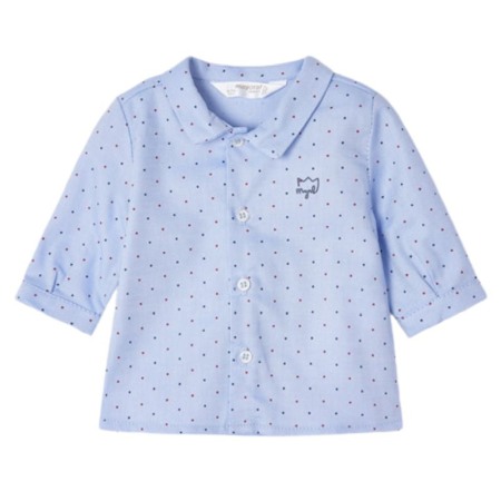 Camasi - Camasa maneca lunga - bleu / picouri - ECOFRIENDS - Mayoral 0-1 luni