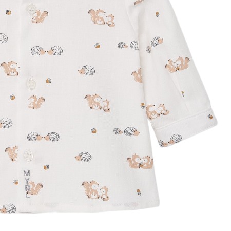 Camasa maneca lunga - imprimeu veverite/arici - Mayoral 12 luni [2]