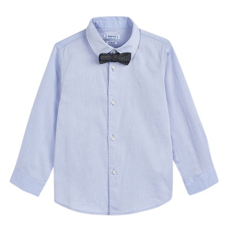 Camasi - Camasa maneca lunga + papion - bleu - Mayoral 6 ani