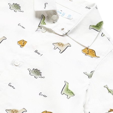 Camasa maneca scurta imprimeu  Dinozauri - Mayoral 3 ani [3]
