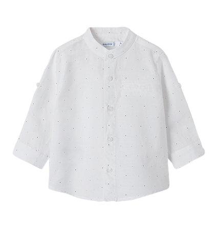 Camasa tip tunica cu maneca lunga - Alb - Mayoral 36 luni [0]