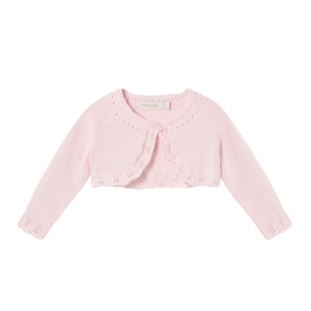 Cardigan Roz pal tricot cu bumbac sustenabil Mayoral 2-4 luni [2]