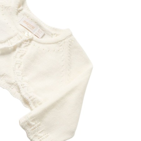 Cardigan Roz pal tricot cu bumbac sustenabil Mayoral 2-4 luni [1]