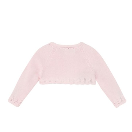 Cardigan Roz pal tricot cu bumbac sustenabil Mayoral 2-4 luni [3]