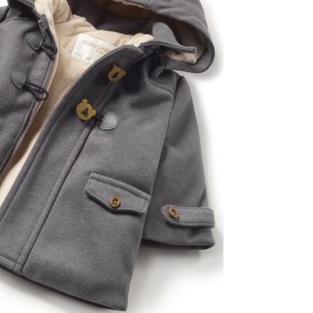 Cardigan (Trench) poliester reciclat nou-nascut - Gri - Mayoral   12 luni (80 cm) [1]