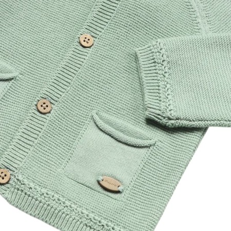 Cardigan vernil tricotat cu bumbac sustenabil - Mayoral 4-6 luni [2]