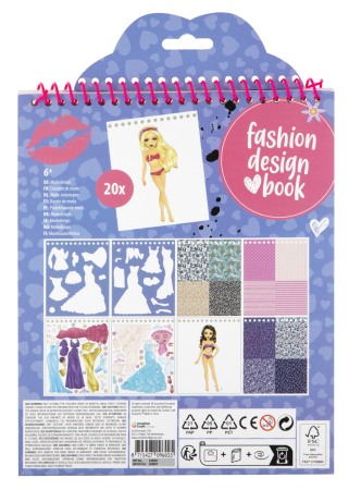 Carte cu abtibilduri - Fashion Design (Albastru) [1]