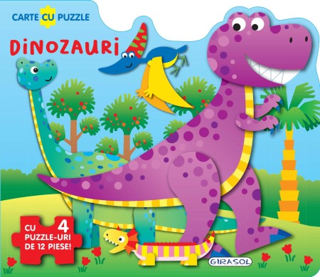 Carti educative - Carte cu puzzle - Dinozauri