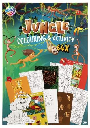 Carte de colorat cu activitati - Jungla [0]