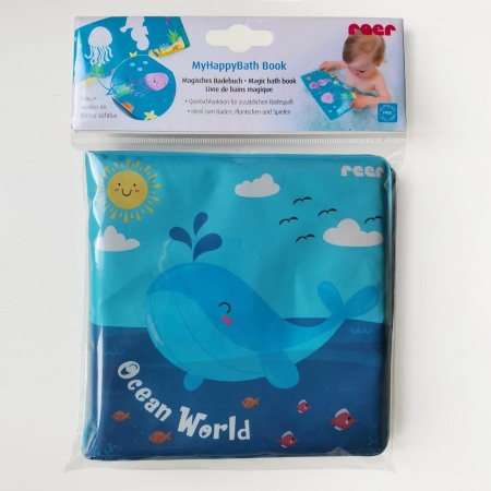 Carticica de baie plutitoare, 8 pagini colorate care isi schimba culoarea in contact cu apa, MyHappyBath Book, Reer 76012 [2]