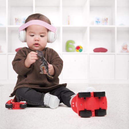 Casti antifonice pentru bebelusi ALPINE Muffy Baby Pink ALP24951 [2]