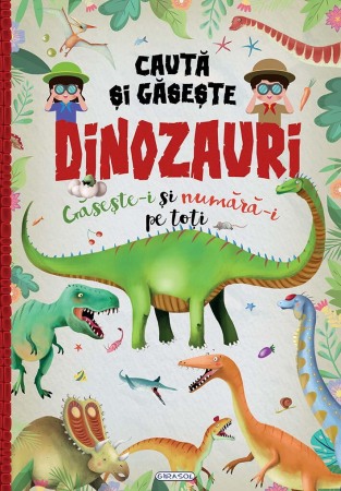 Carti - Cauta si gaseste dinozauri - Gaseste-i si numara-i pe toti