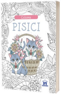 Carti educative - Colorez pisici - carte de colorat
