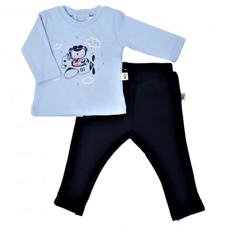 Haine  Incaltaminte Accesorii - Compleu 2 piese - Urs aviator 18 luni