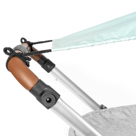 Copertina pentru protectie solara UV 50+, parasolar pentru carucior de copii, model universal, verde menta, Reer ShineSafe Mint 84223 [3]