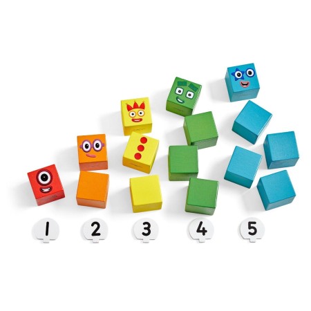Cuburi din lemn Numberblocks  - De la 1 la 5 [3]