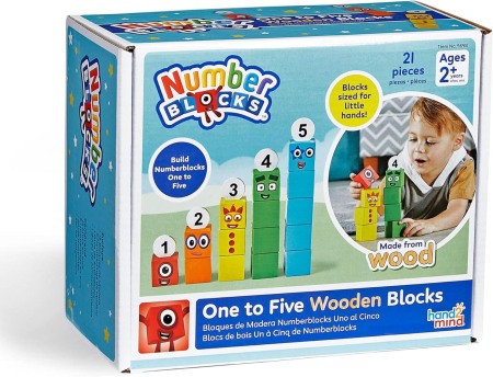 Cuburi din lemn Numberblocks  - De la 1 la 5 [4]