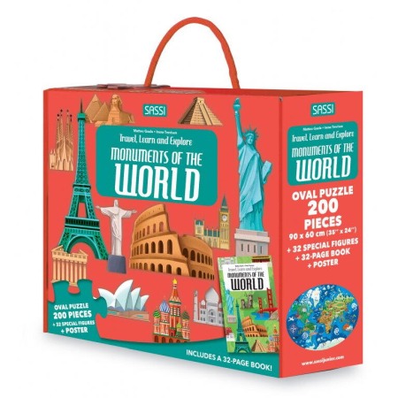 Puzzle - Cunoaste si exploreaza - Puzzle Monumentele lumii (200 piese)