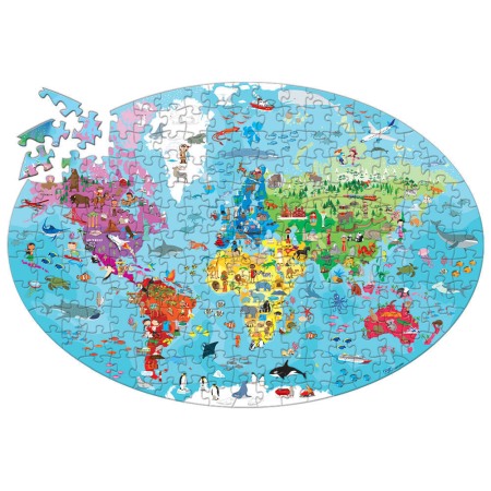 Puzzle - Cunoaste si exploreaza -  Puzzle Planeta Pamant in limba Romana (205 piese)