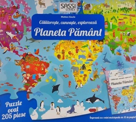 Cunoaste si exploreaza -  Puzzle Planeta Pamant in limba Romana (205 piese) [1]