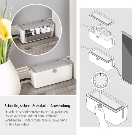 Cutie protectie cabluri, stechere si prelungitoare, Reer CableGuard 78020 [11]