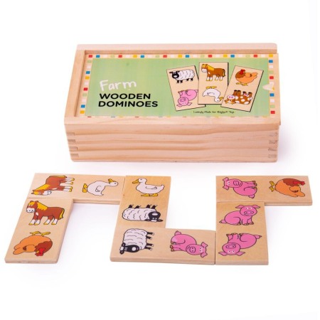 Jucarii Jocuri Activitati - Domino pentru copii - Ferma- BigJigs