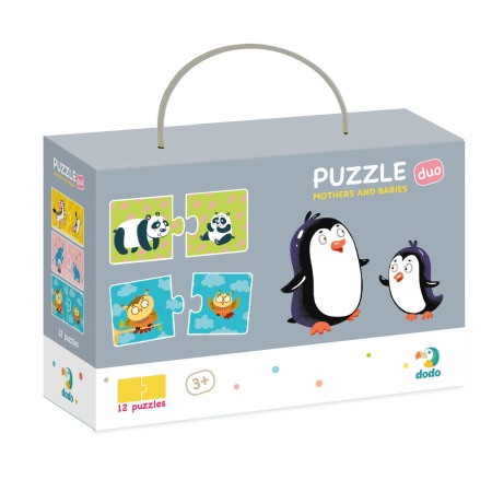 Puzzle - Duo Puzzle - Mama si puiul (2 piese)
