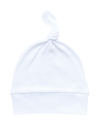 Haine  Incaltaminte Accesorii - Fes alb cu nod 9-12 luni (74-80 cm)