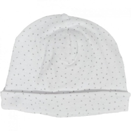 Haine  Incaltaminte Accesorii - Fes alb cu picatele gri 6 luni