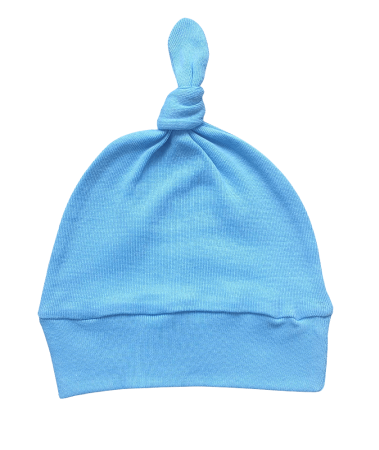 Haine  Incaltaminte Accesorii - Fes bleu cu nod  9-12 luni (74-80 cm)