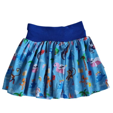 Haine  Incaltaminte Accesorii - Fusta bumbac - Animalute la plaja 98 (3 ani)
