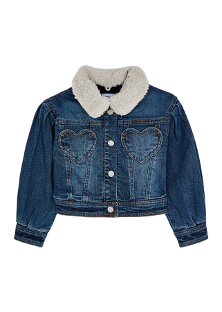 Haine  Incaltaminte Accesorii - Geaca blugi cu blanita - Denim - Mayoral  5 ani