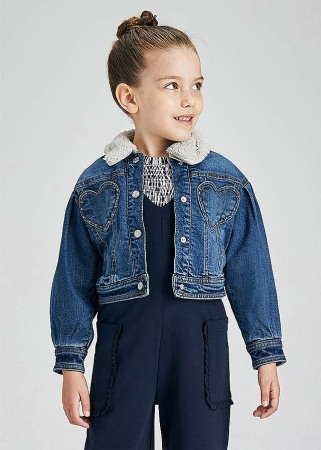 Geaca blugi cu blanita - Denim - Mayoral  5 ani [4]