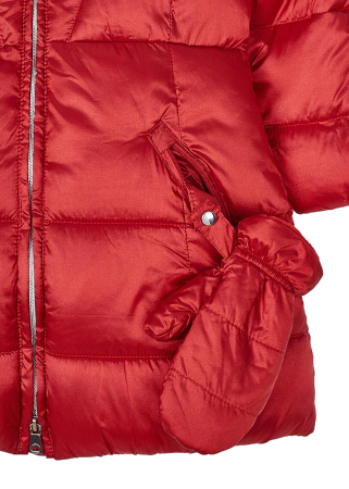 Geaca cu gluga ECOFRIENDS + manusi - Rosu - Mayoral  5 ani [2]