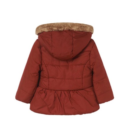 Geaca matlasata Cramiziu cu blanita ECOFRIENDS - Mayoral  8 ani [1]
