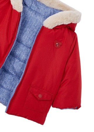 Geaca reversibila ECOFRIENDS - Bleu / Rosu - Mayoral 2-4 luni [3]