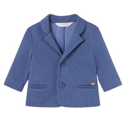 Jachete - Jacheta tip sacou - Bleumarin Picatele