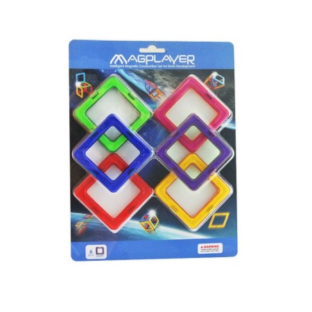 Jucarii Jocuri Activitati - Joc de constructie magnetic - 6 piese