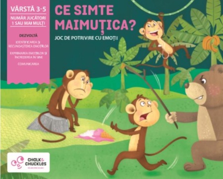 Jocuri de masa - Joc de potrivire - Ce simte maimutica?