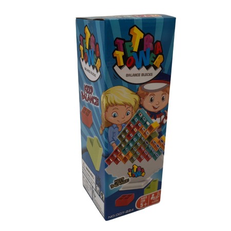 Jucarii Jocuri Activitati - Joc logica - Turnulet Tetra (16 piese)